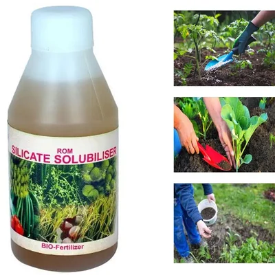 ROM 1 liter Silica Solubliser for Plants | Liquid Bio Fertilizer | Plant Growth Promoter